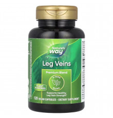 Для поддержки здоровой силы вен ног, Leg Veins, Nature's Way, премиум-смесь, 120 веганских капсул