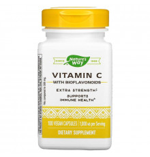 Витамин C с биофлавоноидами, Vitamin C, Nature's Way, 1000 мг, 100 веганских капсул