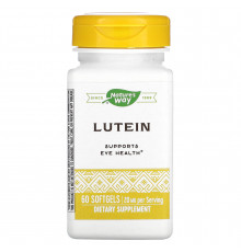 Лютеин, Lutein, Nature's Way, 20 мг, 60 гелевых капсул
