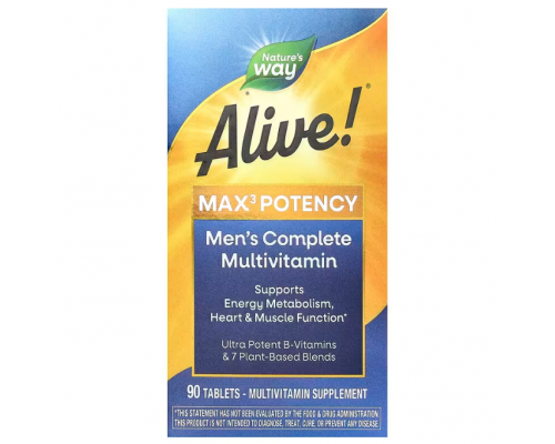 Мультивитамины для мужчин, Men's Complete Multivitamin, Nature's Way, 90 таблеток