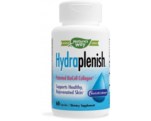 Гиалуроновая кислота, Hydraplenish, Nature's Way, 60 капсул (0,5 г в капсуле)