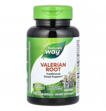 Корень валерианы, Valerian Root, Nature's Way, 1590 мг, 100 веганских капсул (530 мг в капсуле)