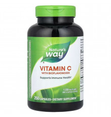 Витамин С с биофлавоноидами, Vitamin C with Bioflavonoids, Nature's Way, 1000 мг, 250 капсул
