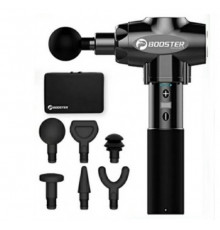 Професійний перкусійний масажер для м'язів Booster E (24V) Чорний — ударний пістолет для зняття напруги та болю.