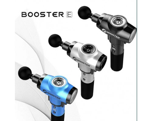 Професійний перкусійний масажер для м'язів Booster E (24V) Чорний — ударний пістолет для зняття напруги та болю.