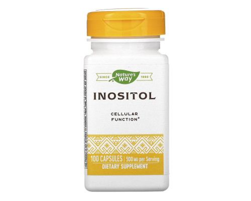 Инозитол, Inositol, Nature's Way, 500 мг, 100 капсул