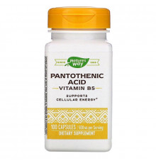 Пантотеновая кислота, Pantothenic Acid, Nature's Way, 500 мг, 100 капсул