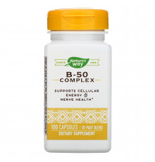 Витамин В-50 (комплекс), B-50 Complex, Nature's Way, 100 капсул