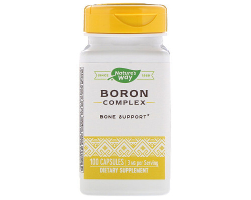 Борон, Boron, Nature's Way, комплекс, 3 мг, 100 капсул