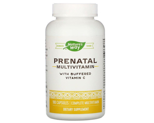 Мультивитамины для беременных, Prenatal Multi Vitamin & Mineral, Nature's Way, 180 капсул