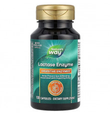 Лактаза, Lactose Defense, Nature's Way, 100 капсул (230 мг в 1 капсуле)