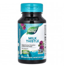 Расторопша, Milk Thistle, Nature's Way, 60 капсул