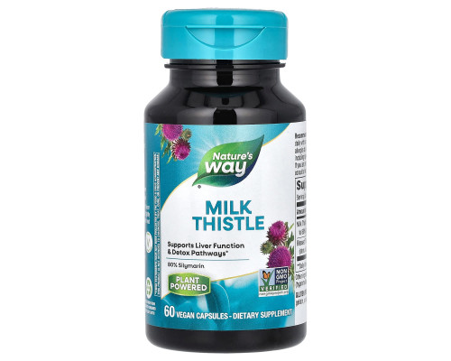 Расторопша, Milk Thistle, Nature's Way, 60 капсул