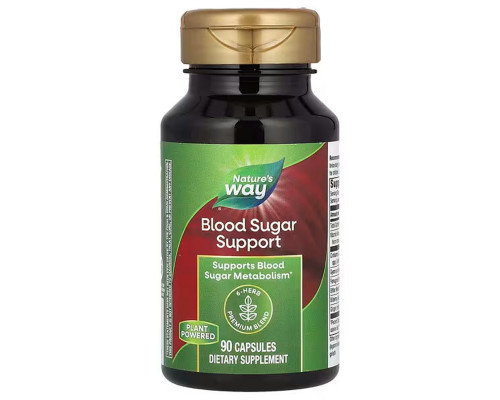 Поддержка уровня сахара в крови, Blood Sugar, Nature's Way, 90 капсул