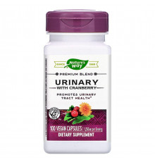 Клюква для мочевых путей, Urinary with Cranberry, Nature's Way,  100 веганских капсул