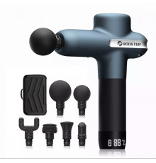 Професійний перкусійний масажер Booster Lightsaber U1 (24v) – синій масажний пістолет для тіла
