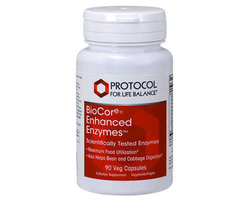 Пищеварительные ферменты широкого спектра, BioCore® Enhanced Enzymes™, Protocol for Life Balance, 90 веганских капсул