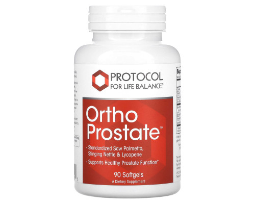 Поддержка простаты, Ortho Prostate, Protocol for Life Balance, 90 гелевых капсул