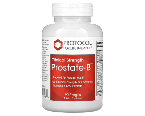 Підтримка простати, Prostate-B, Protocol for Life Balance, клінічна ефективність, 90 гелевих капсул
