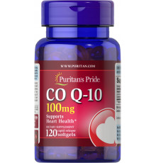 Коэнзим Q-10, Co Q-10, Puritan's Pride, 100 мг, 120 капсул быстрого высвобождения
