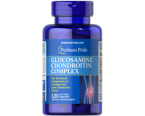 Глюкозамин хондроитин, Glucosamine Chondroitin Complex, Puritan's Pride, 120 капсул