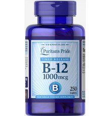 Витамин В-12, Vitamin B-12, Puritan's Pride, 1000 мкг, 250 каплет