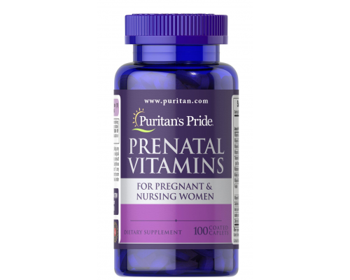 Витамины для беременных, Prenatal Vitamins, Puritan's Pride, 100 каплет