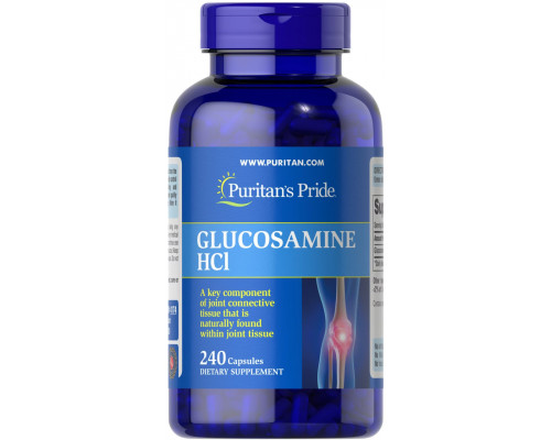 Глюкозамин, Glucosamine  HCl, Puritan's Pride, 680 мг, 240 капсул
