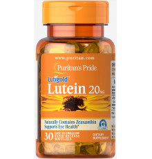 Лютеин для зрения с зеаксантином, Lutein with Zeaxanthin, Puritan's Pride, 20 мг, 30 капсул