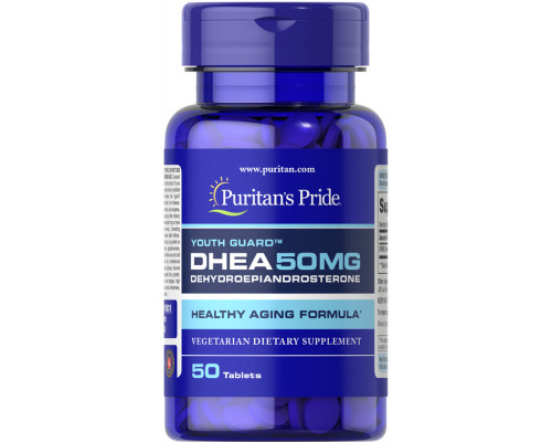 ДГЭА, Дегидроэпиандростерон, DHEA, Puritan's Pride, 50 мг, 50 таблеток
