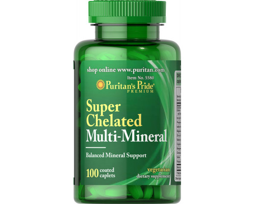 Мультиминеральный комплекс, Multi Mineral, Puritan's Pride, 100 каплет