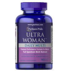 Мультивитамины для женщин ультра, Woman™ Daily Multi Timed, Puritan's Pride, 90 каплет