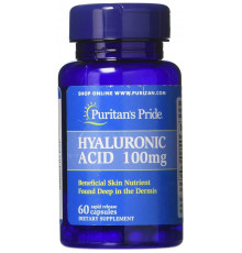 Гиалуроновая кислота, Hyaluronic Acid, Puritan's Pride, 100 мг, 60 капсул