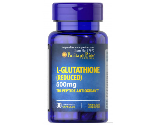Глютатион, L-Glutathione, Puritan's Pride, 30 капсул