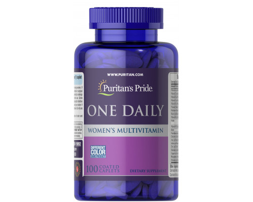 Мультивитамины для женщин, Women's Multivitamin, Puritan's Pride, 1 в день, 100 каплет