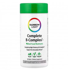 Комплекс витаминов В (формула), Complete B-Complex, Rainbow Light, 90 таблеток