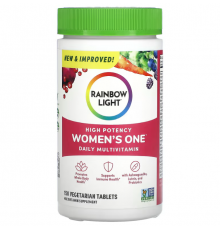 Витамины для женщин, Women's Multivitamin, Rainbow Light, высокоэффективный ежедневный комплекс, по 1 в день, 150 вегетарианских таблеток