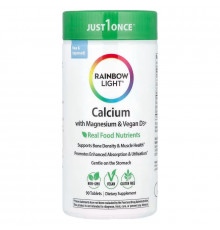Кальций, Магний и витамин D3, Calcium With Magnesium & Vitamin D3, Rainbow Light, 90 таблеток