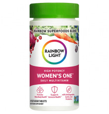 Мультивитамины для женщин, Women's One, Rainbow Light, высокая эффективность, 30 вегетарианских таблеток
