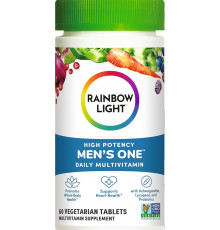 Мультивитамины для мужчин, Men's One, Rainbow Light, одна на день, высокая эффективность, 60 вегетарианских таблеток