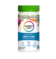 Мультивитамины для мужчин, Men's One, Rainbow Light, одна на день, высокая эффективность, 30 вегетарианских таблеток