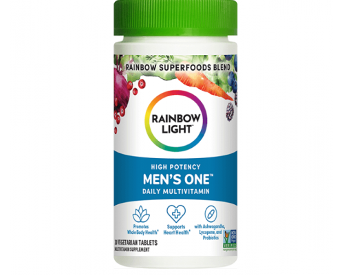 Мультивитамины для мужчин, Men's One, Rainbow Light, одна на день, высокая эффективность, 30 вегетарианских таблеток