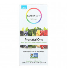 Мультивитамины для беременных, Prenatal One, Rainbow Light, 120 таблеток