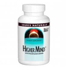 Улучшение работы мозга, формула, Higher Mind, Source Naturals, 60 таблеток