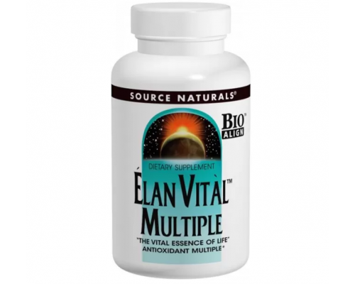 Мультивитамины, Elan Vital Multiple, Source Naturals, 60 таблеток