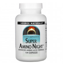 Аминокислотный комплекс для сна, Super Amino Night, Source Naturals, 120 капсул