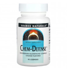 Молибден, Chem-Defense, Source Naturals, вкус апельсина, 90 леденцов