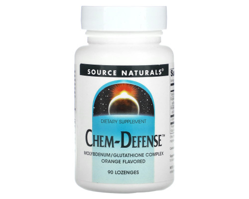 Молибден, Chem-Defense, Source Naturals, вкус апельсина, 90 леденцов