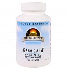 ГАМК с ароматом мяты (GABA Calm), Source Naturals, 120 таблеток