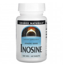 Инозин, Inosine, Source Naturals, 500 мг, 60 таблеток